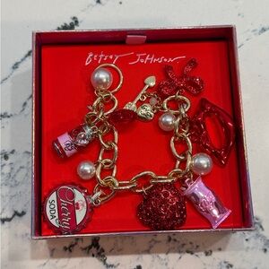 NWT Betsey Johnson “Love Spell” Charm Bracelet